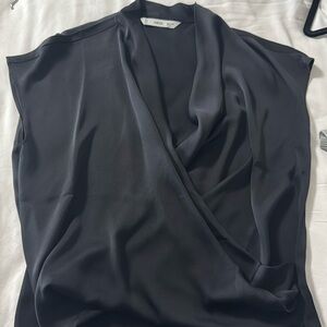 Mango crossover blouse black